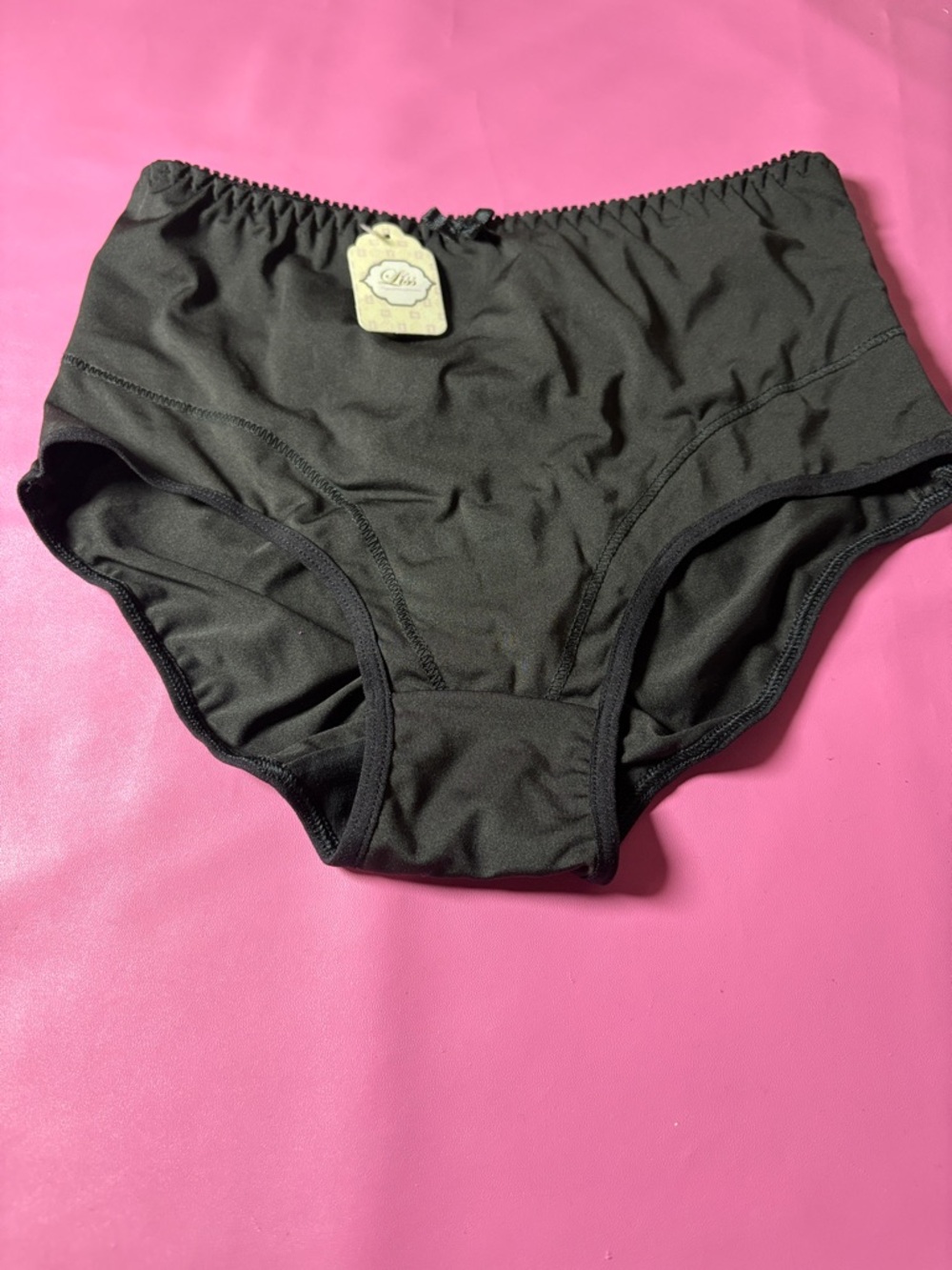 Black High-Waist Full Coverage Brief